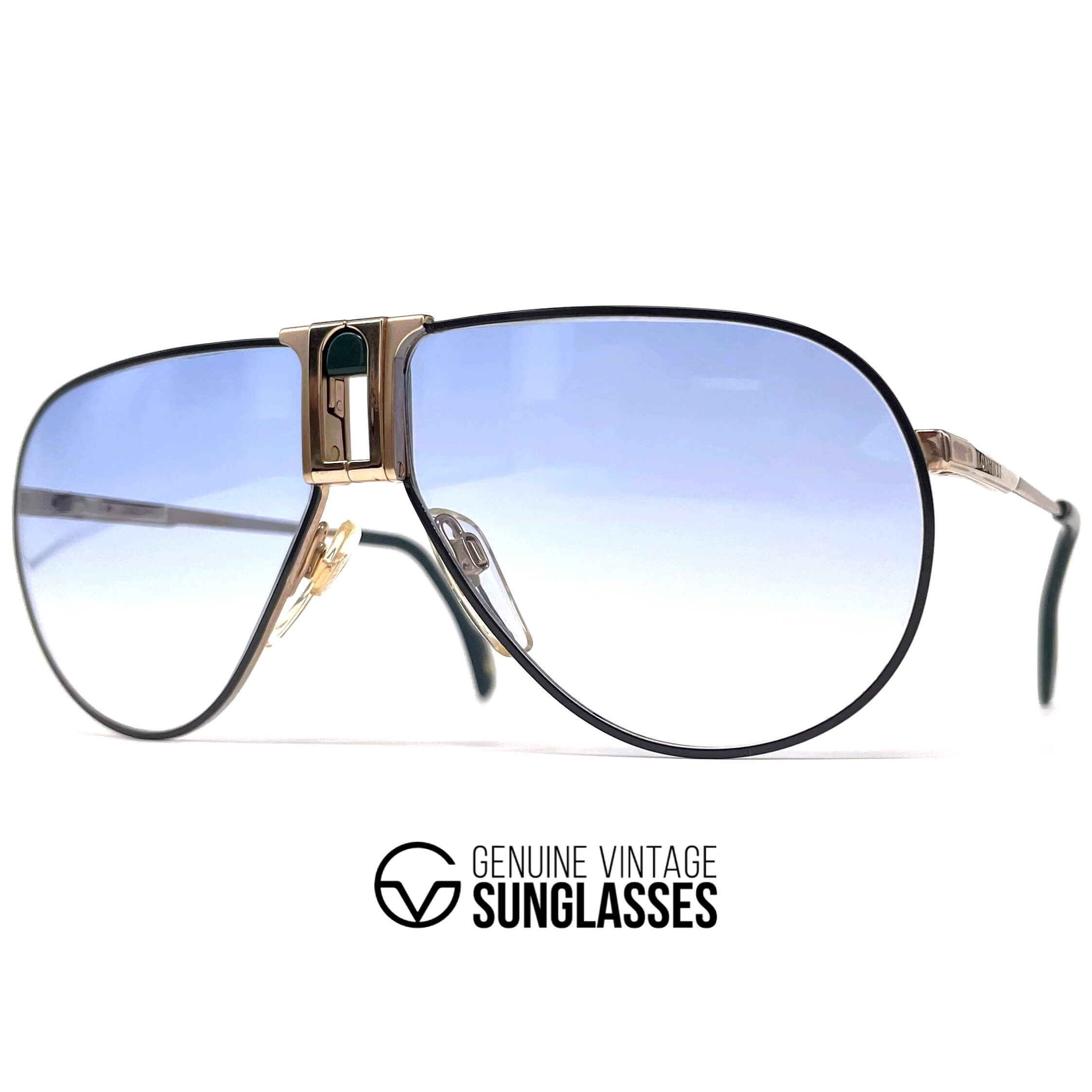 Vintage LONGINES 0154 METZLER rare designer aviator sunglasses