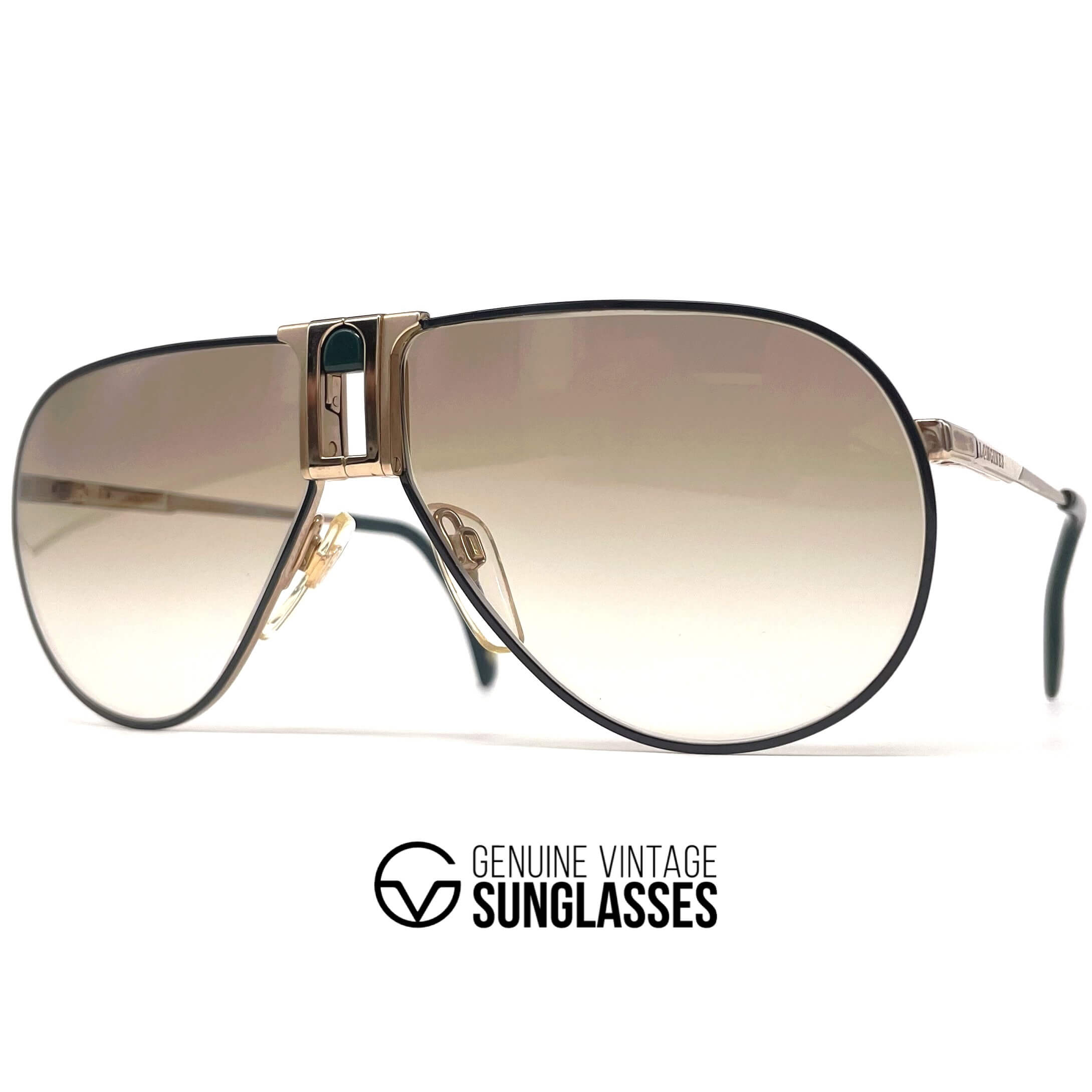 Vintage LONGINES 0154 METZLER rare designer aviator sunglasses