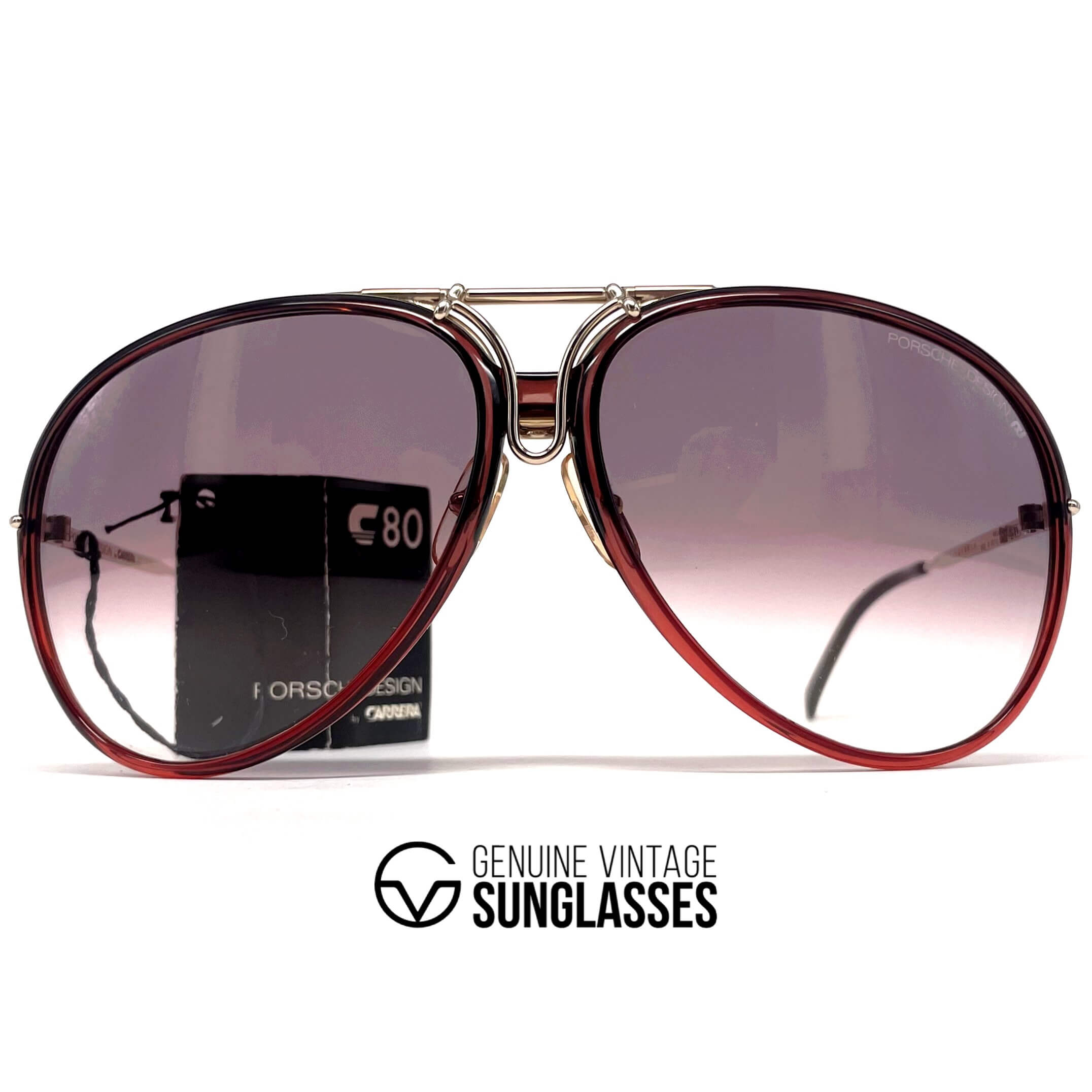 Vintage PORSCHE DESIGN by CARRERA 5632 crystal designer sunglasses
