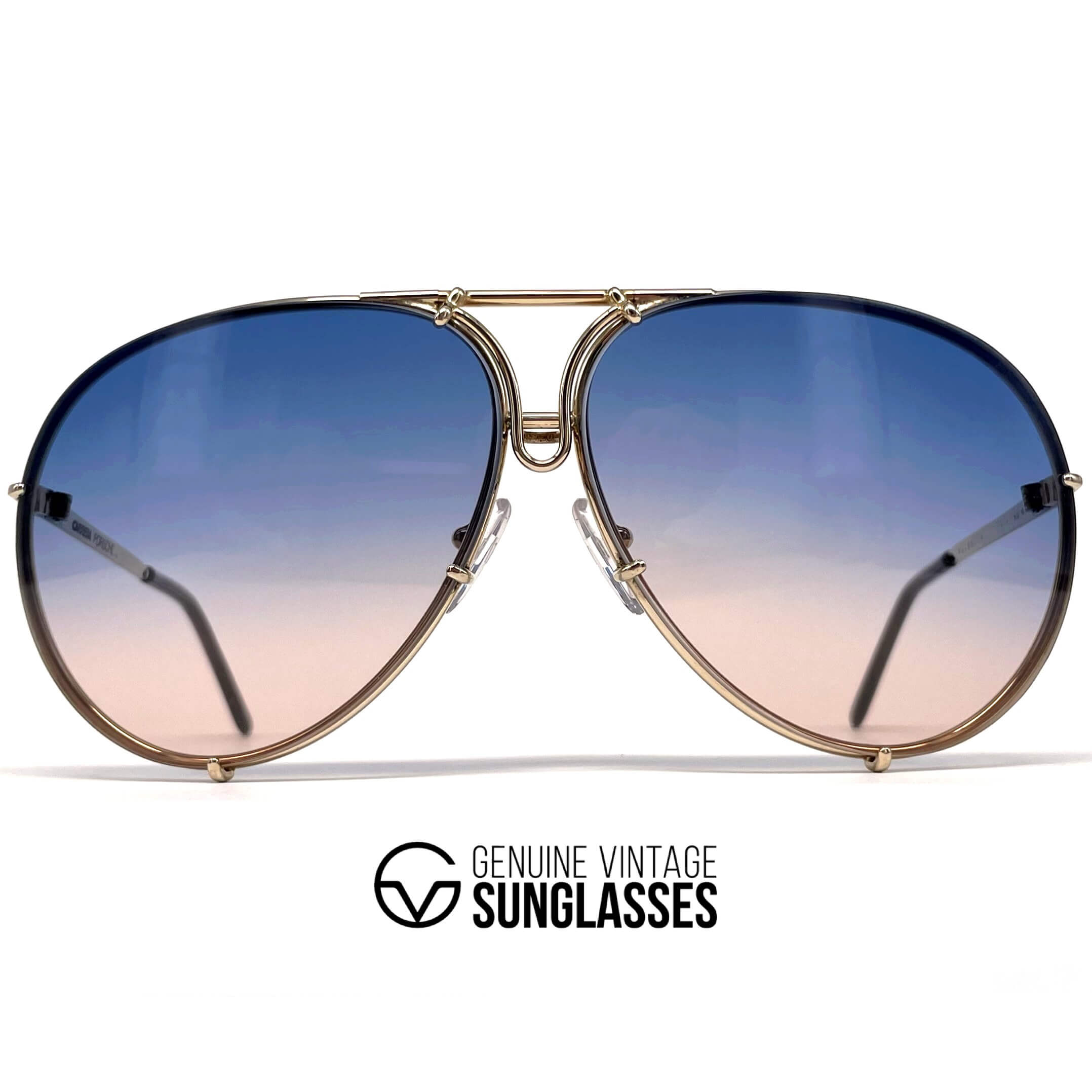 Vintage PORSCHE DESIGN by CARRERA 5623 blue & pink sunglasses
