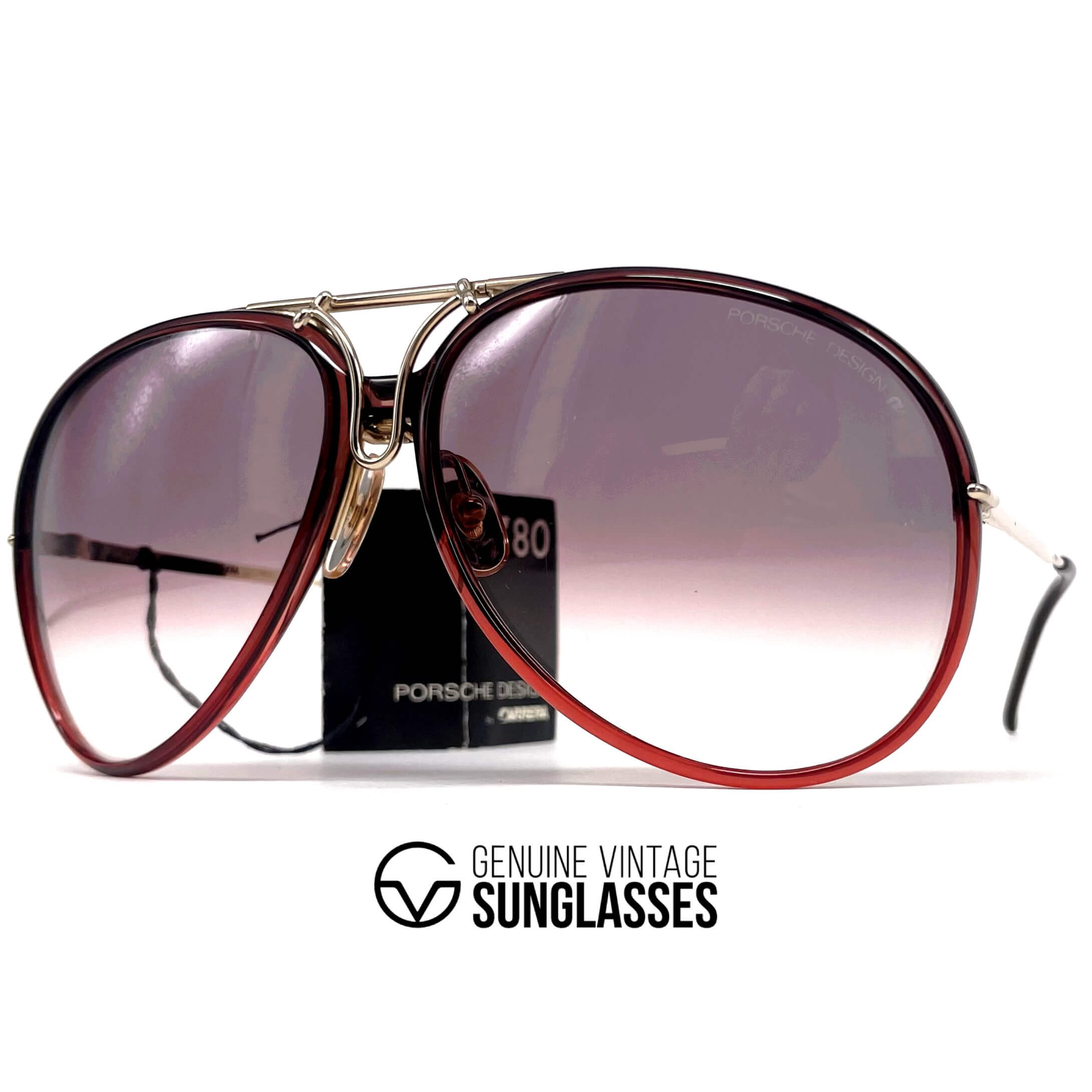 Vintage PORSCHE DESIGN by CARRERA 5632 crystal designer sunglasses