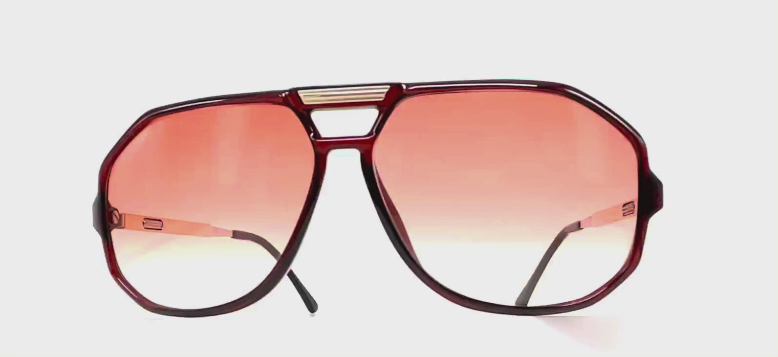 Vintage CARRERA 5316 VARIO rote Kristall-Piloten-Sonnenbrille