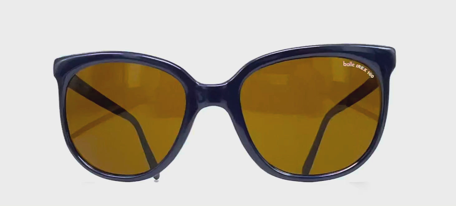 Vintage BOLLE Irex 100 blue nylon sports sunglasses