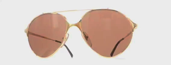 Vintage BOEING by CARRERA 5710 gold aviator sunglasses
