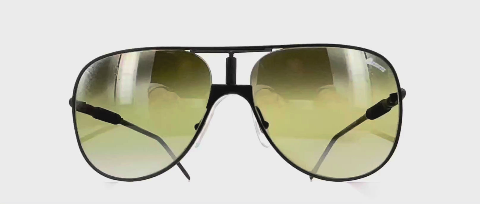 Vintage ALITALIA Professional 560 Serie Especiale black aviator sunglasses