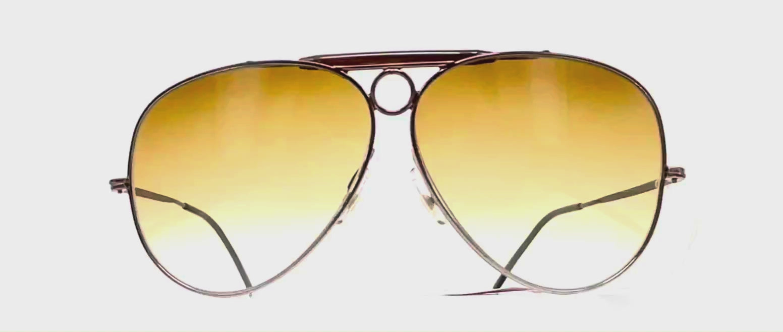 Vintage VUARNET POUILLOUX 6031 Shooter black chrome aviator sunglasses