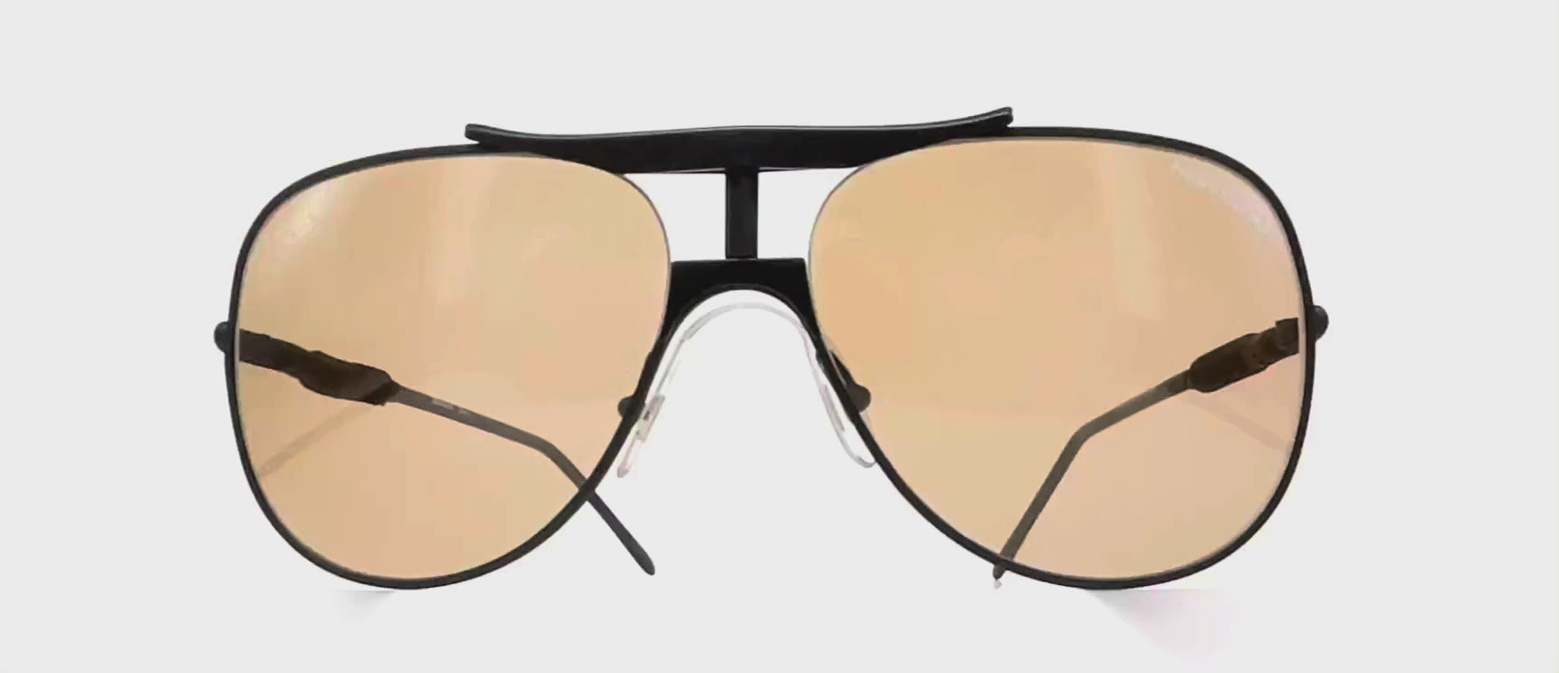 Vintage ALITALIA Professional 560 black aviator sunglasses