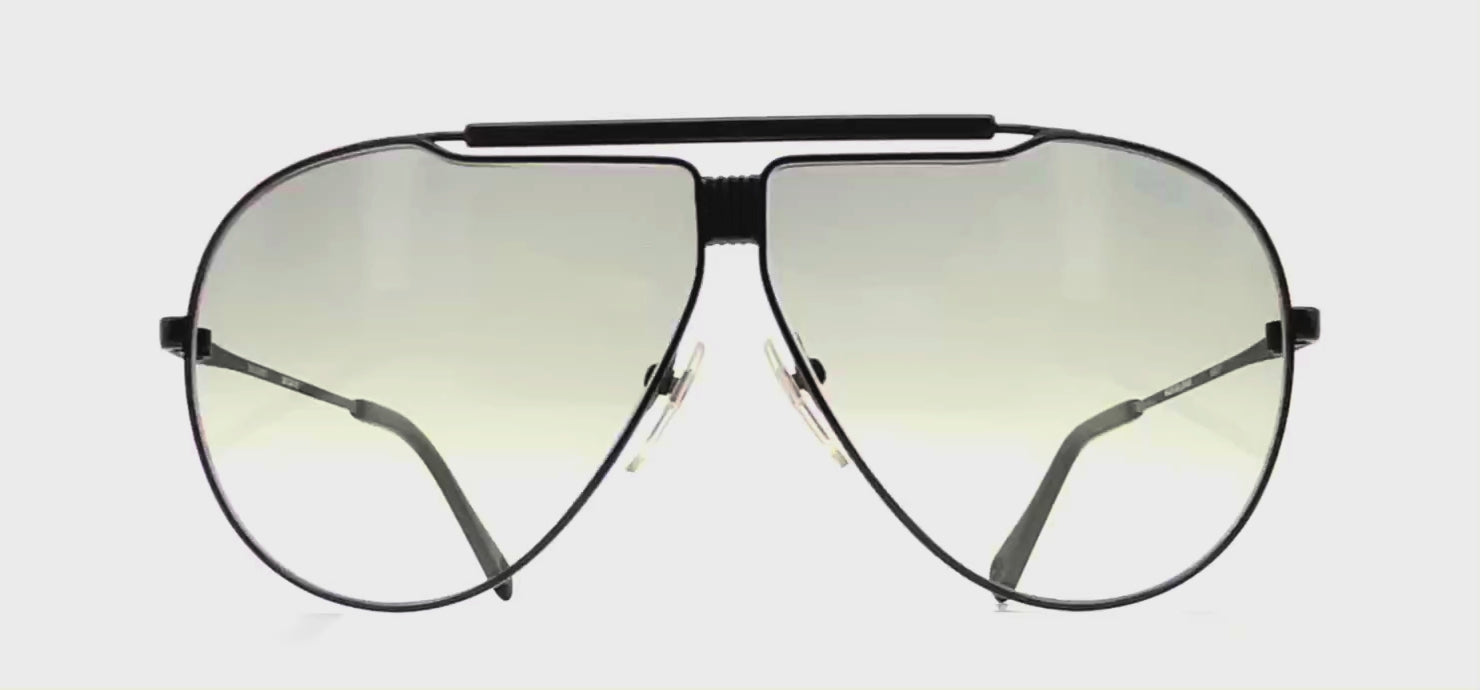 Vintage NIKON SP 3819E Ralli Art black rare aviator sunglasses