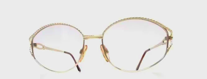 Vintage YVES SAINT LAURENT 4059 gold sunglasses