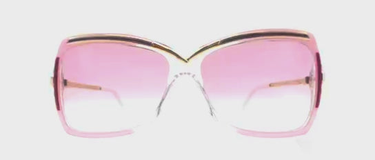 Vintage CAZAL 177 futuristic pink sunglasses