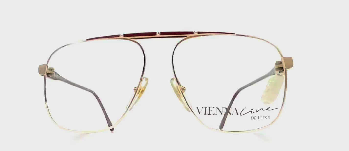 Vintage VIENNALINE 1457 Deluxe 20k gold rare aviator glasses frames