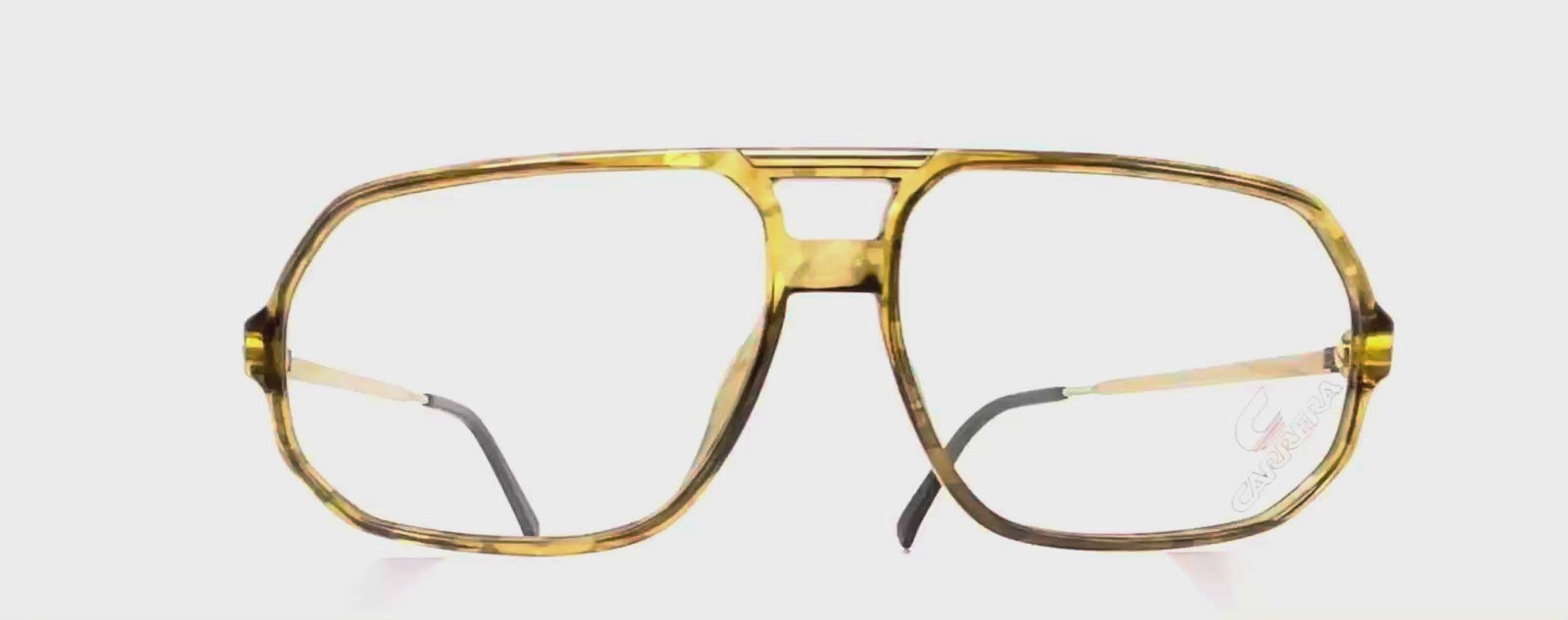 Vintage CARRERA 5311 clear tortoise designer large glasses frames