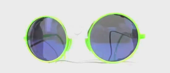 Vintage BOLLE Acrylex yellow glacier sports sunglasses