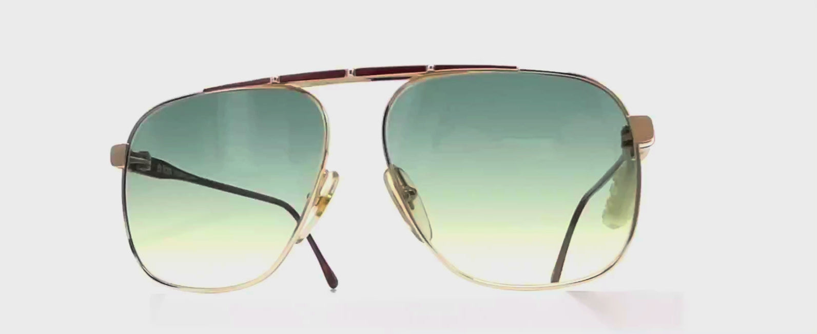 Vintage VIENNALINE 1457 Deluxe 20k gold rare aviator sunglasses