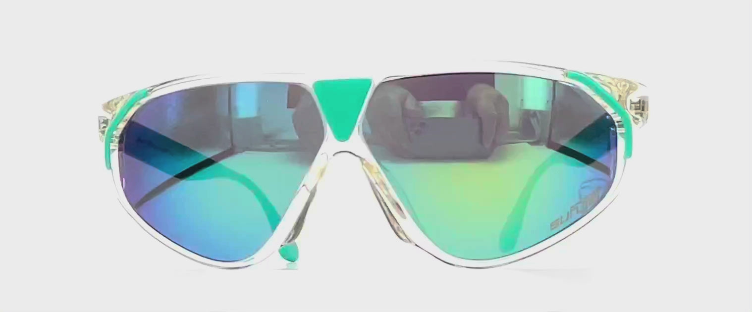 Vintage CARRERA 5247 by SUNJET rare mirrored crystal sunglasses