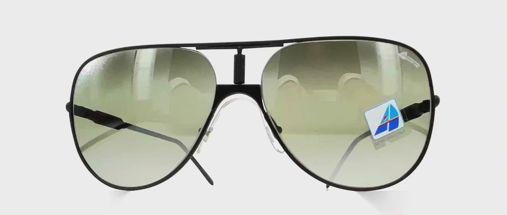 Vintage ALITALIA Professional 560 Serie Especiale black aviator sunglasses