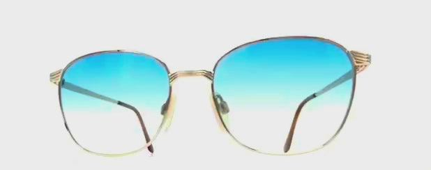 Vintage YVES SAINT LAURENT 4031 gold sunglasses