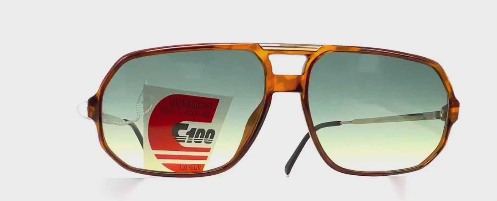 Vintage CARRERA 5311 tortoise designer aviator large sunglasses