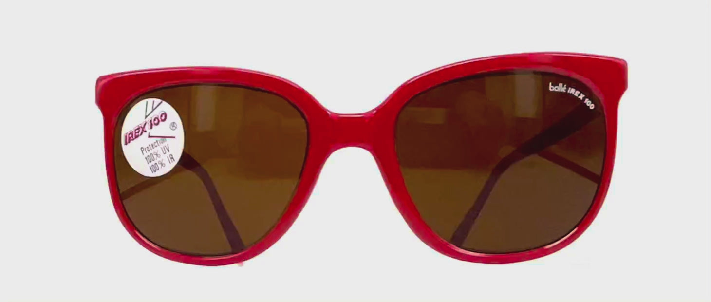 Vintage BOLLE Irex 100 red nylon sports sunglasses