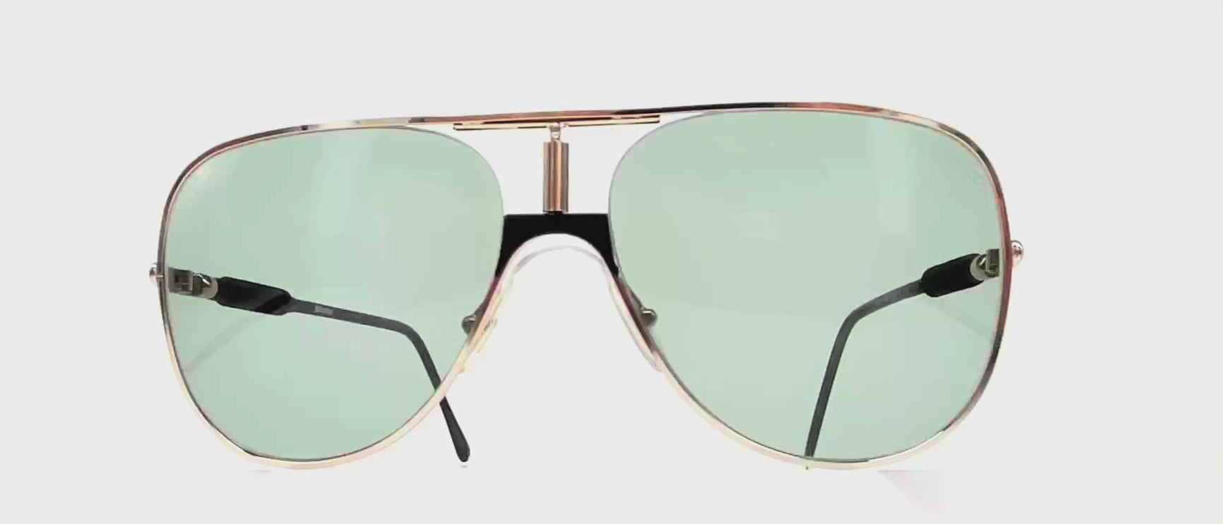 Vintage ALITALIA Professional 560 gold aviator sunglasses