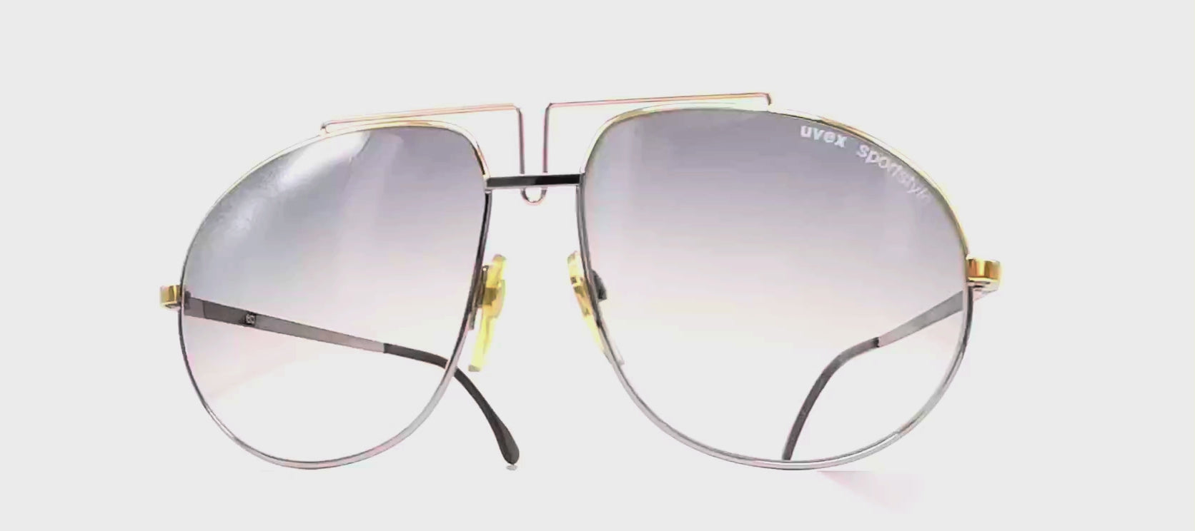 Vintage UVEX "Sportstyle 30" gold XXL sunglasses