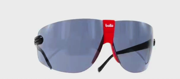 Vintage BOLLE Contour black red XXL sports sunglasses