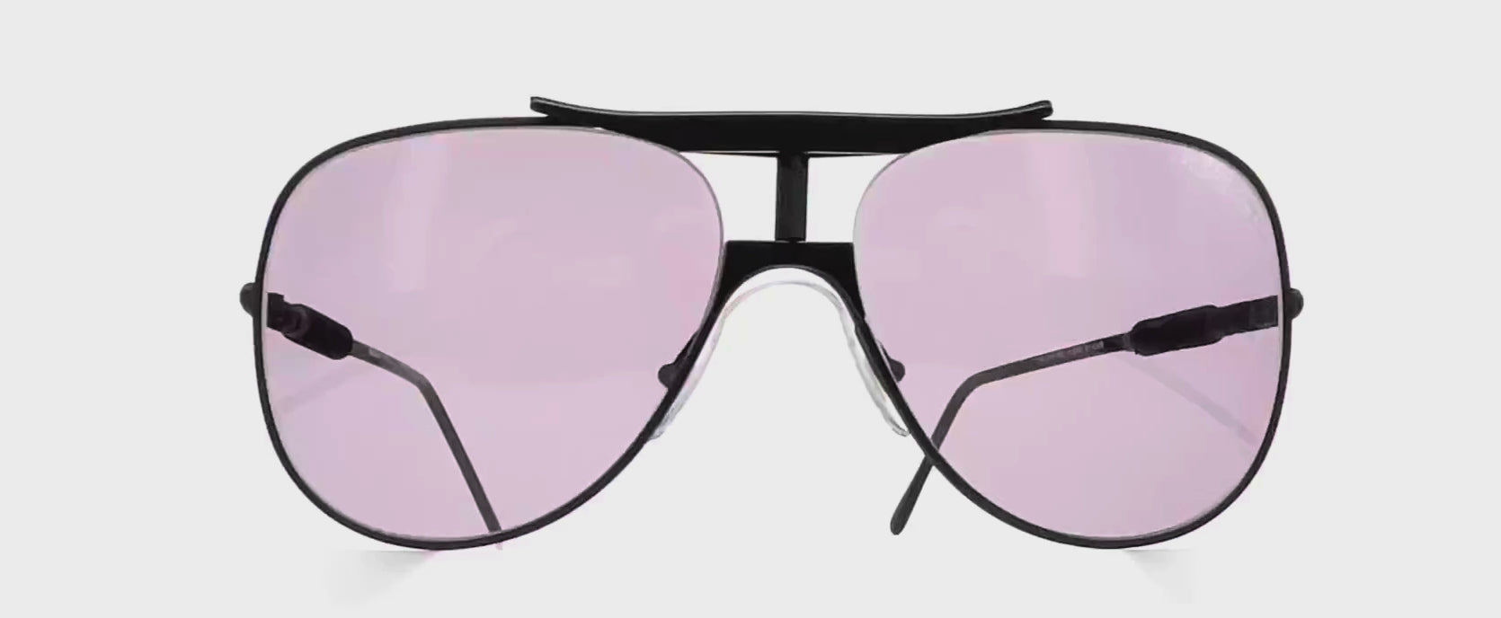 Vintage ALITALIA Professional 560 black aviator sunglasses
