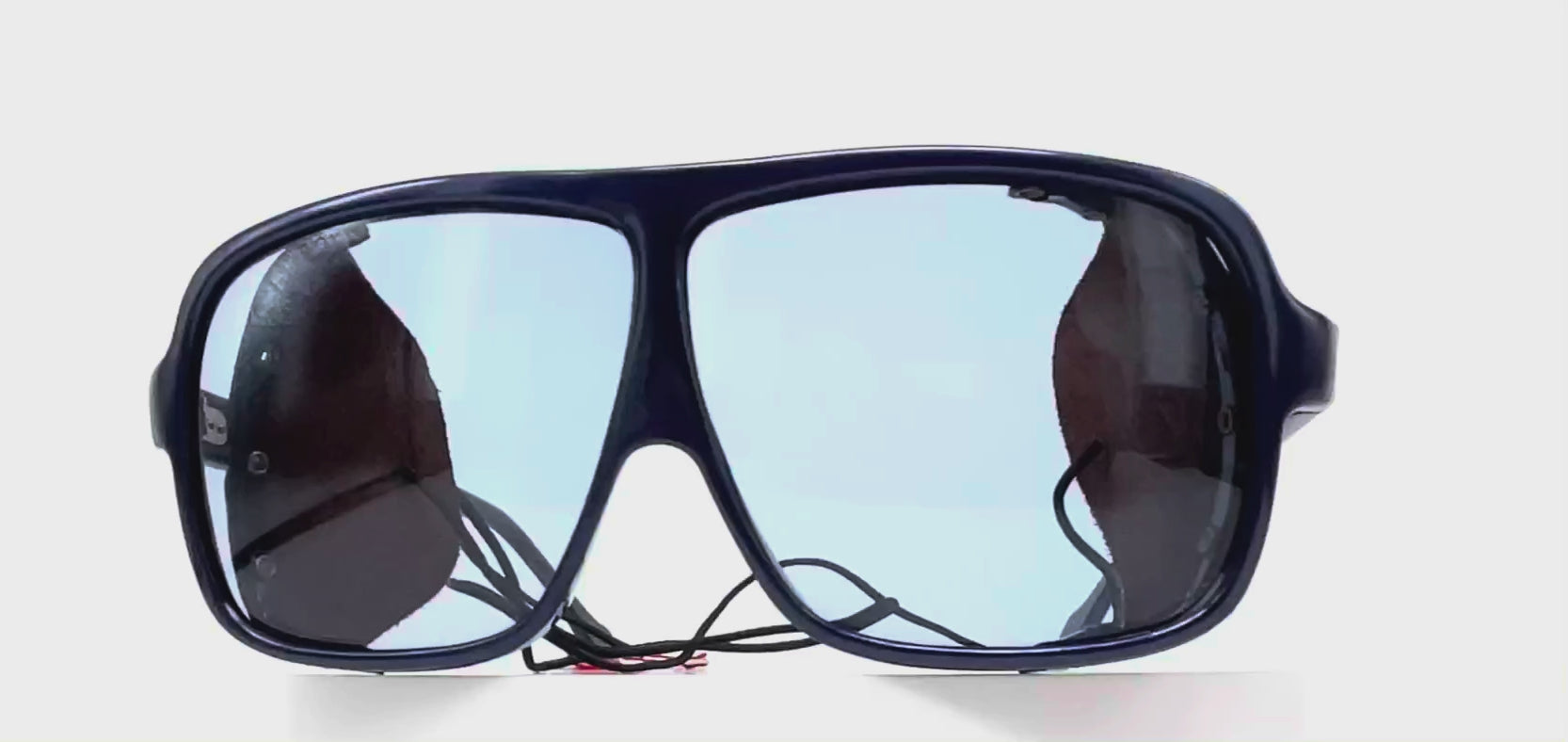 Vintage VUARNET POUILLOUX 600 Skivitt blue glacier sports sunglasses