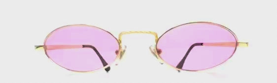 Vintage TIFFANY TJ23 gold plated sunglasses