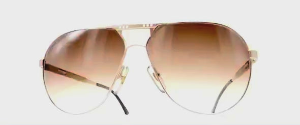 Vintage CARRERA 5318 VARIO gold aviator designer sunglasses
