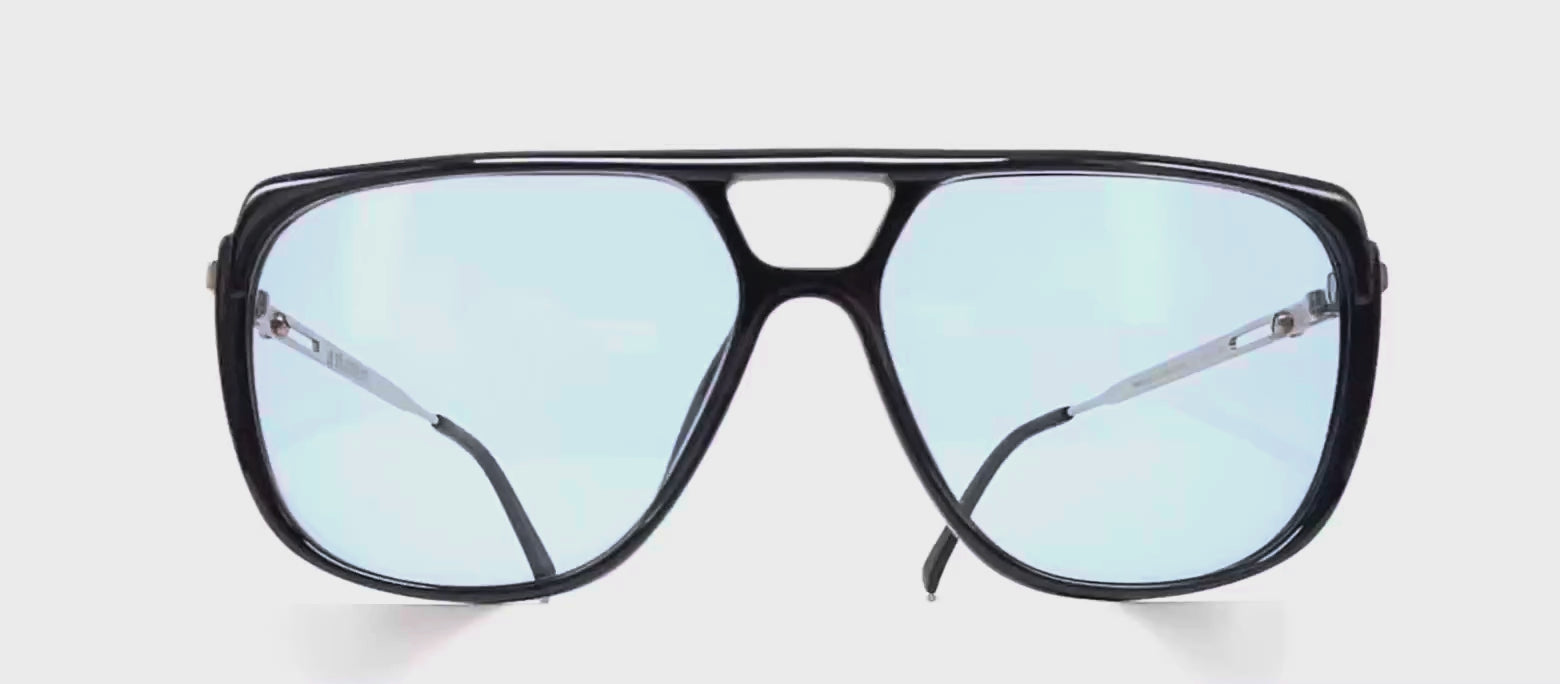 Vintage PLAYBOY 4662 blue aviator luxury sunglasses