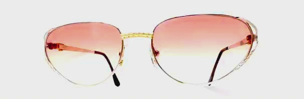 Vintage TIFFANY T360 gold plated platinum sunglasses