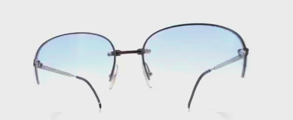 Vintage PLAYBOY 4569 blue rimless sunglasses