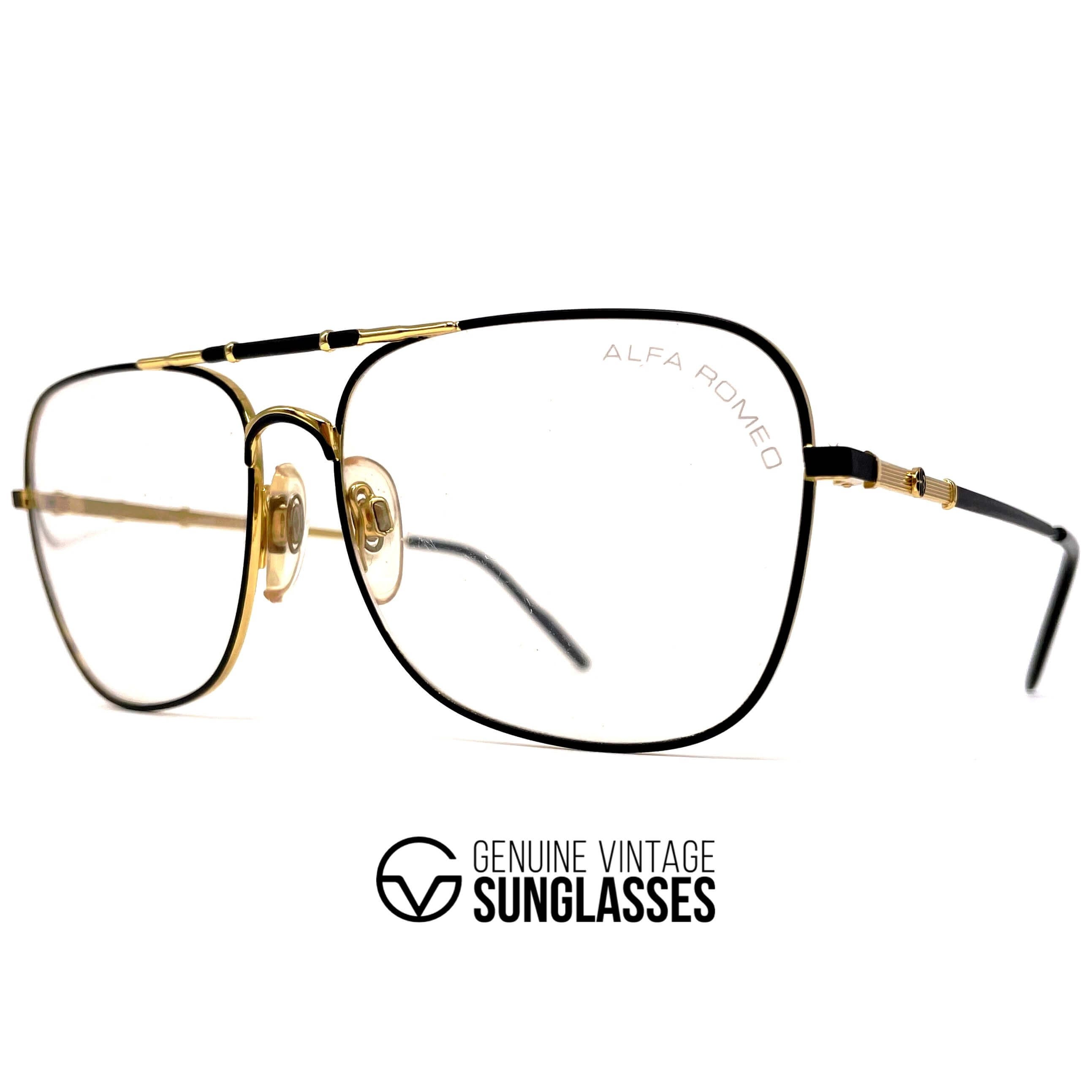 Vintage ALFA ROMEO 114-503 aviator glasses frames