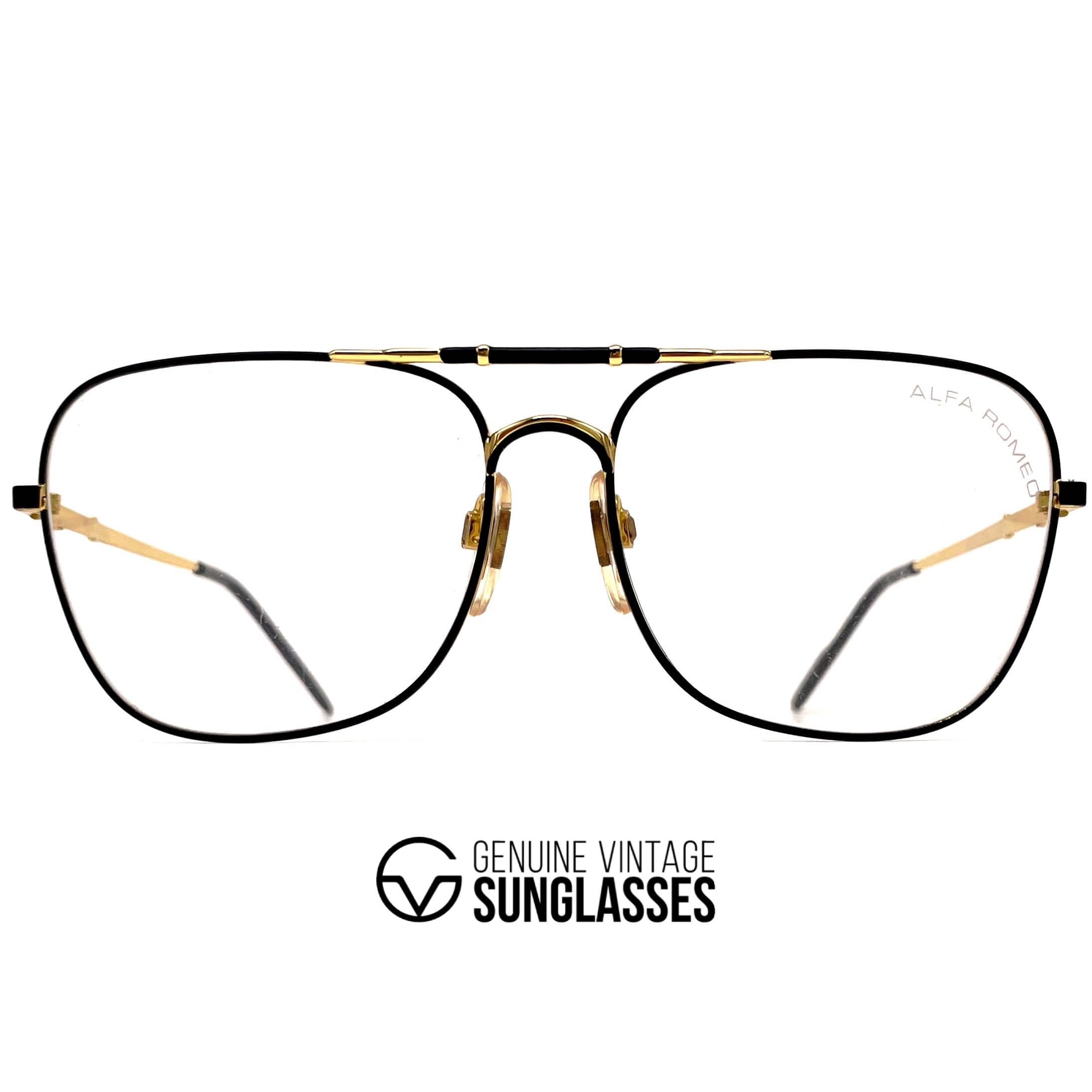 Vintage ALFA ROMEO 114-503 aviator glasses frames