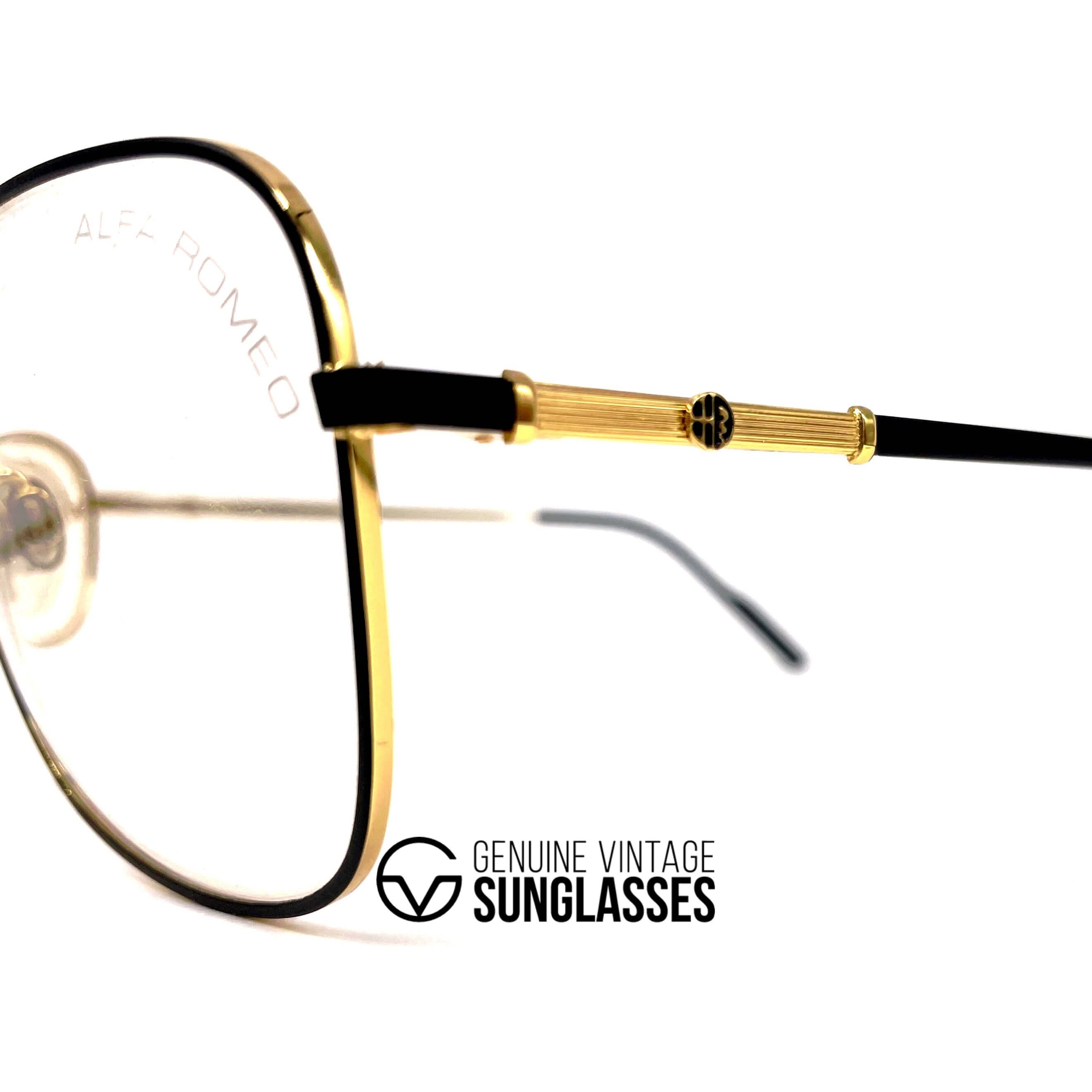 Vintage ALFA ROMEO 114-503 aviator glasses frames