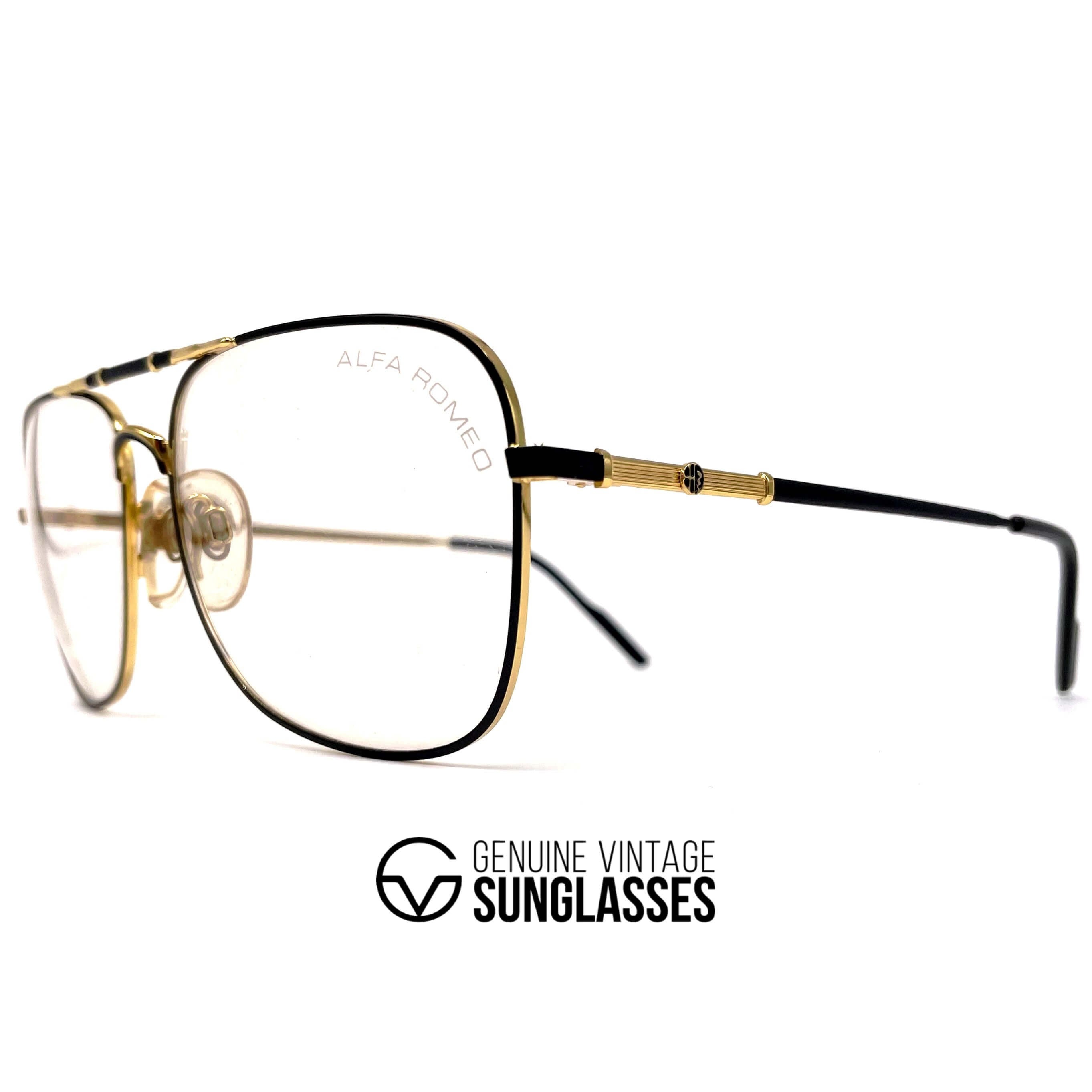 Vintage ALFA ROMEO 114-503 aviator glasses frames