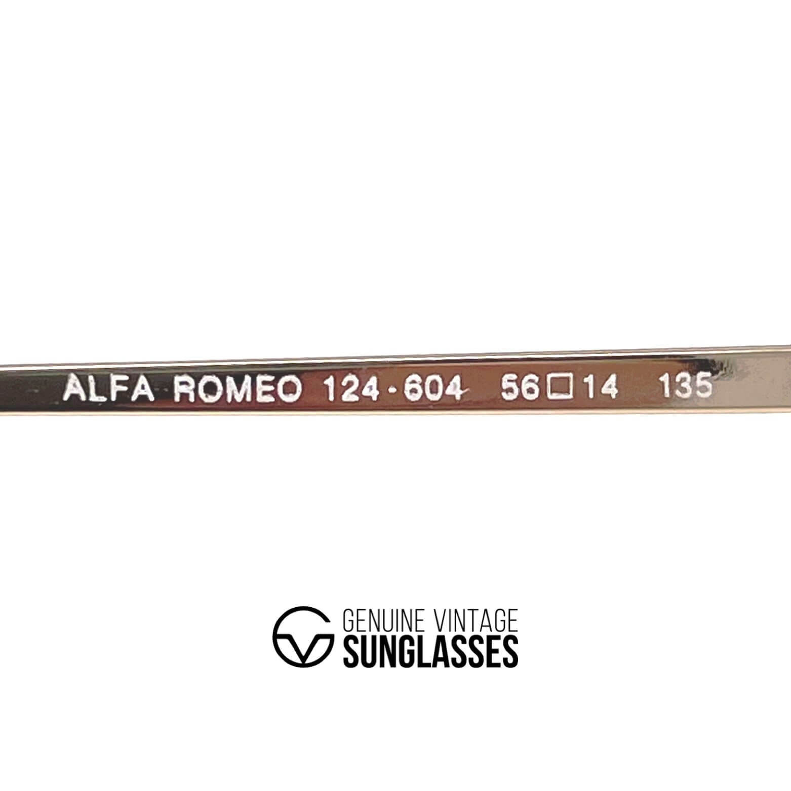 Vintage ALFA ROMEO 124-604 aviator glasses frames