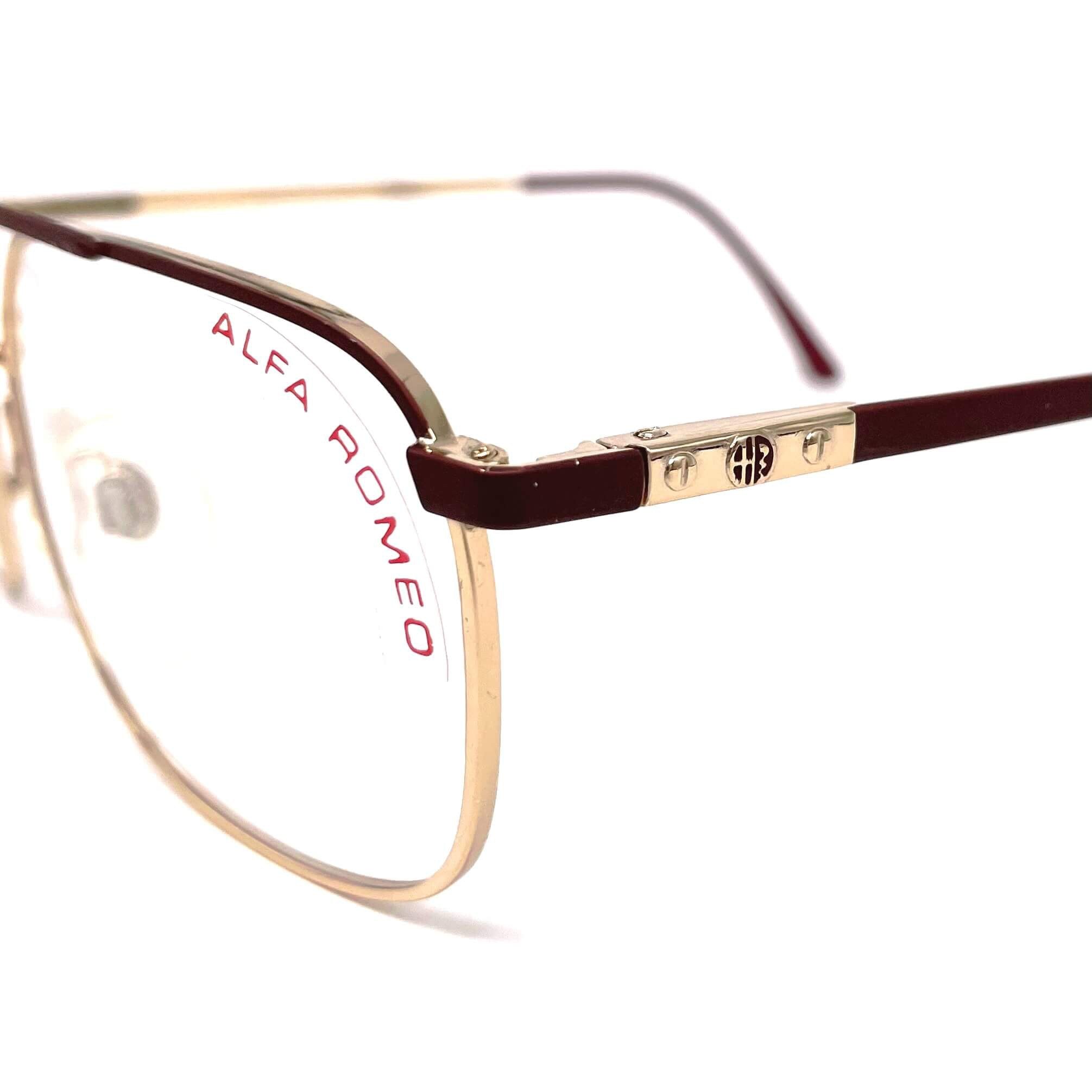 Vintage ALFA ROMEO 124-604 aviator glasses frames