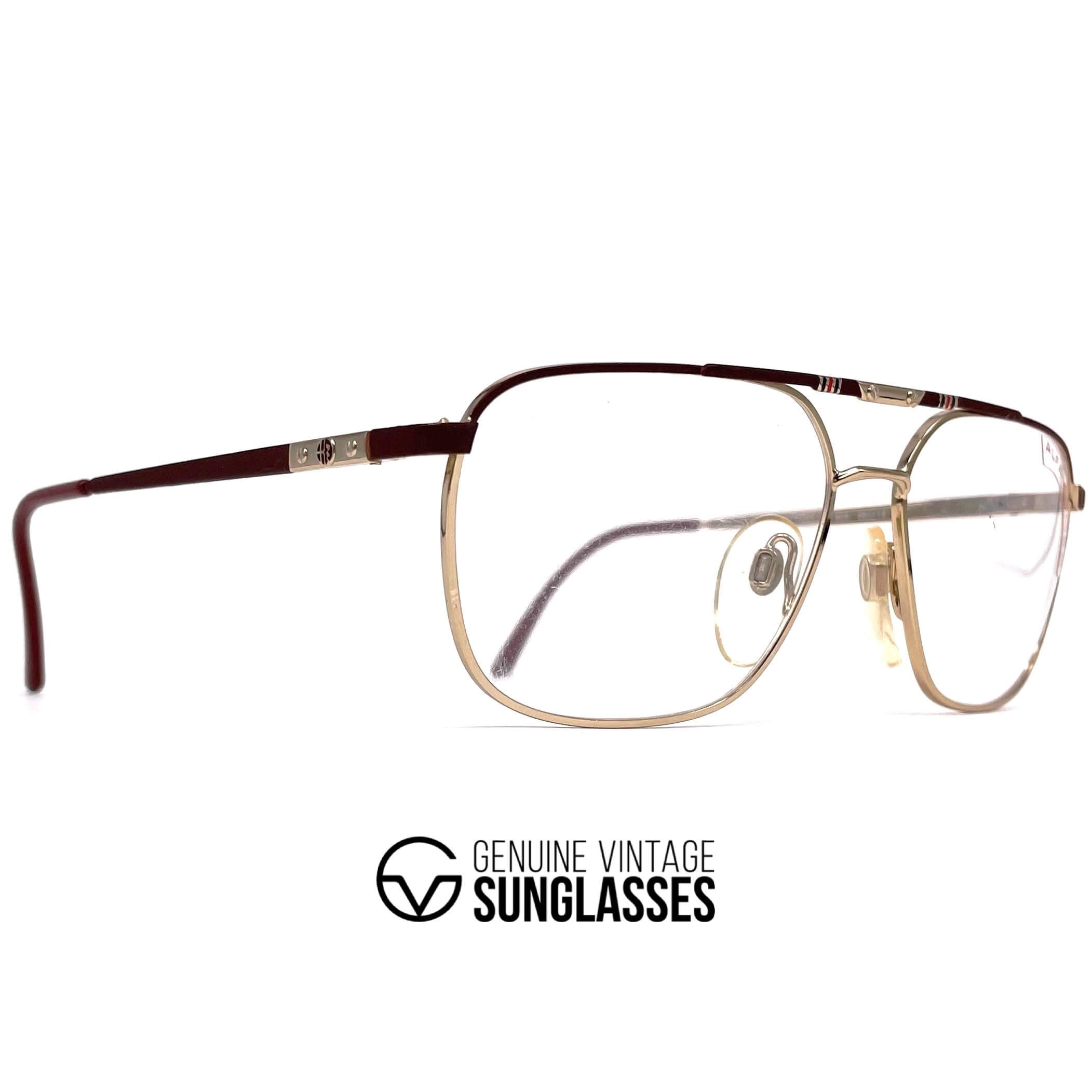 Vintage ALFA ROMEO 124-604 aviator glasses frames