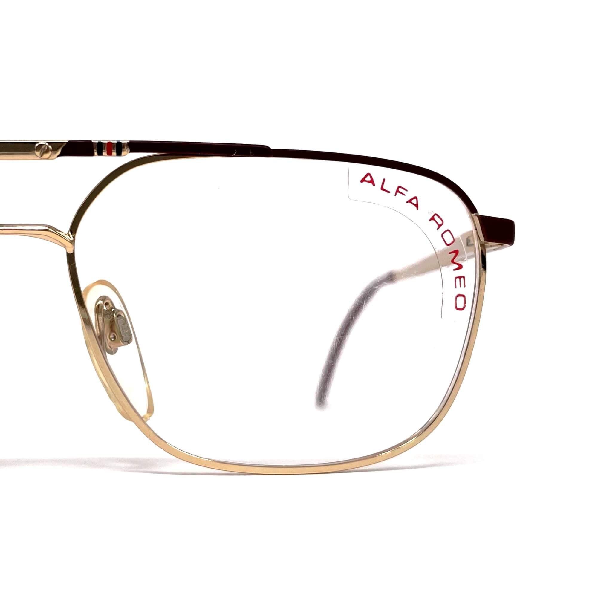 Vintage ALFA ROMEO 124-604 aviator glasses frames