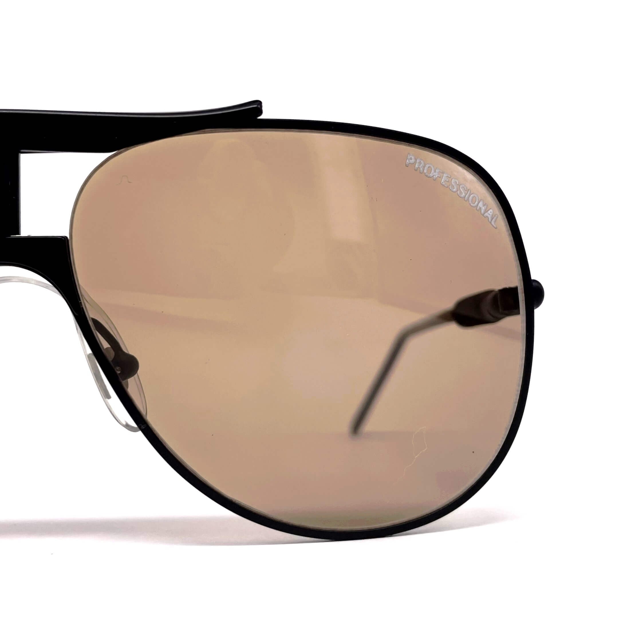 Vintage ALITALIA Professional 560 black aviator sunglasses