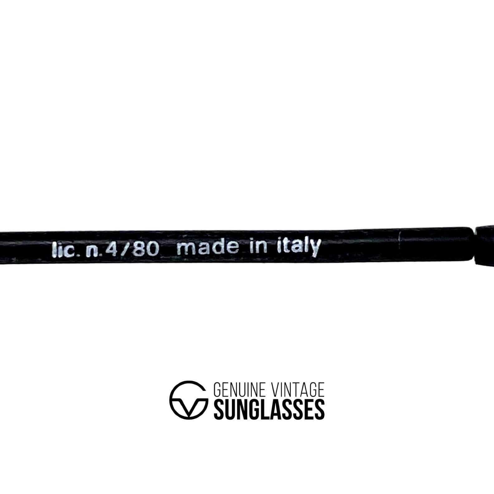 Vintage ALITALIA Professional 560 black aviator sunglasses
