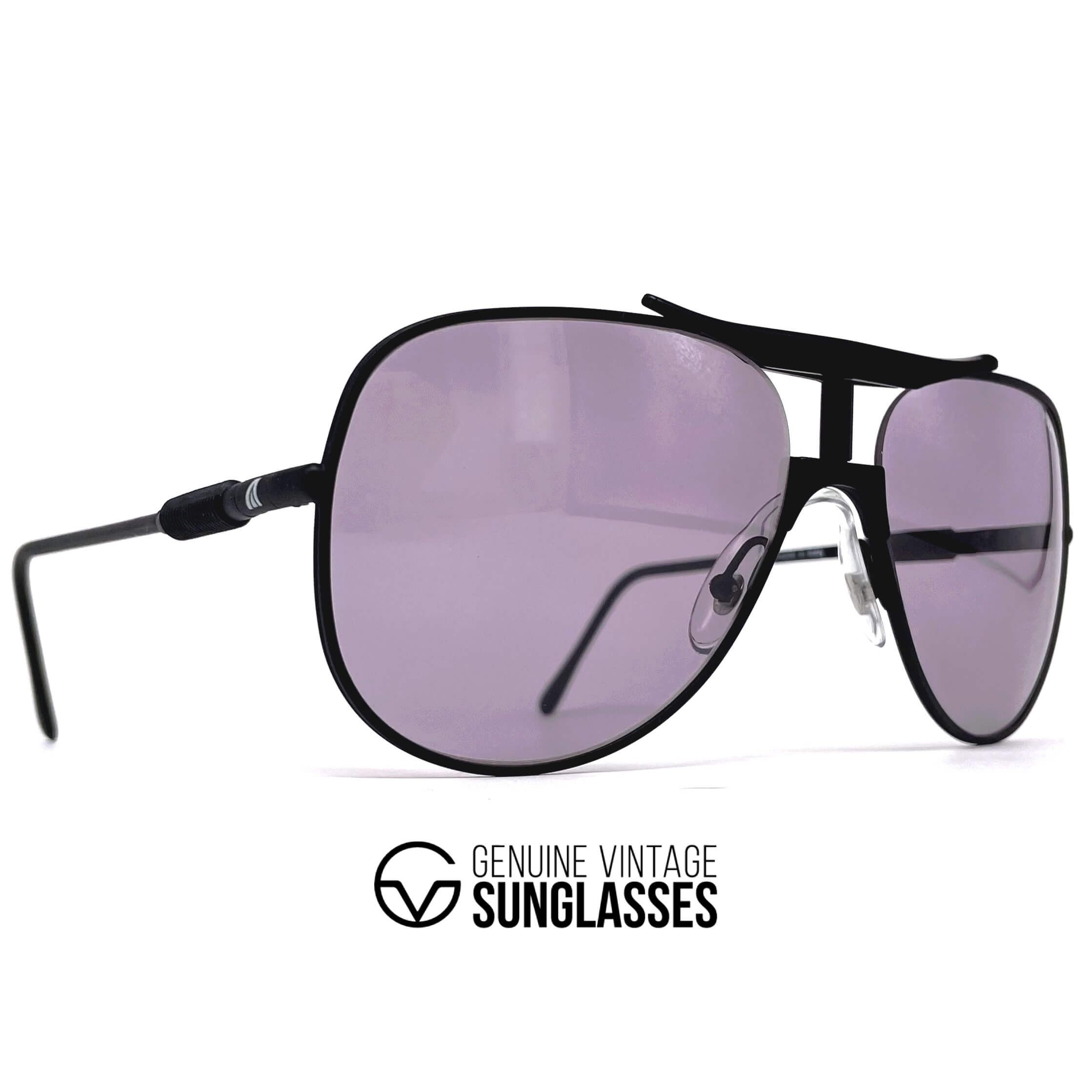 Vintage ALITALIA Professional 560 black aviator sunglasses