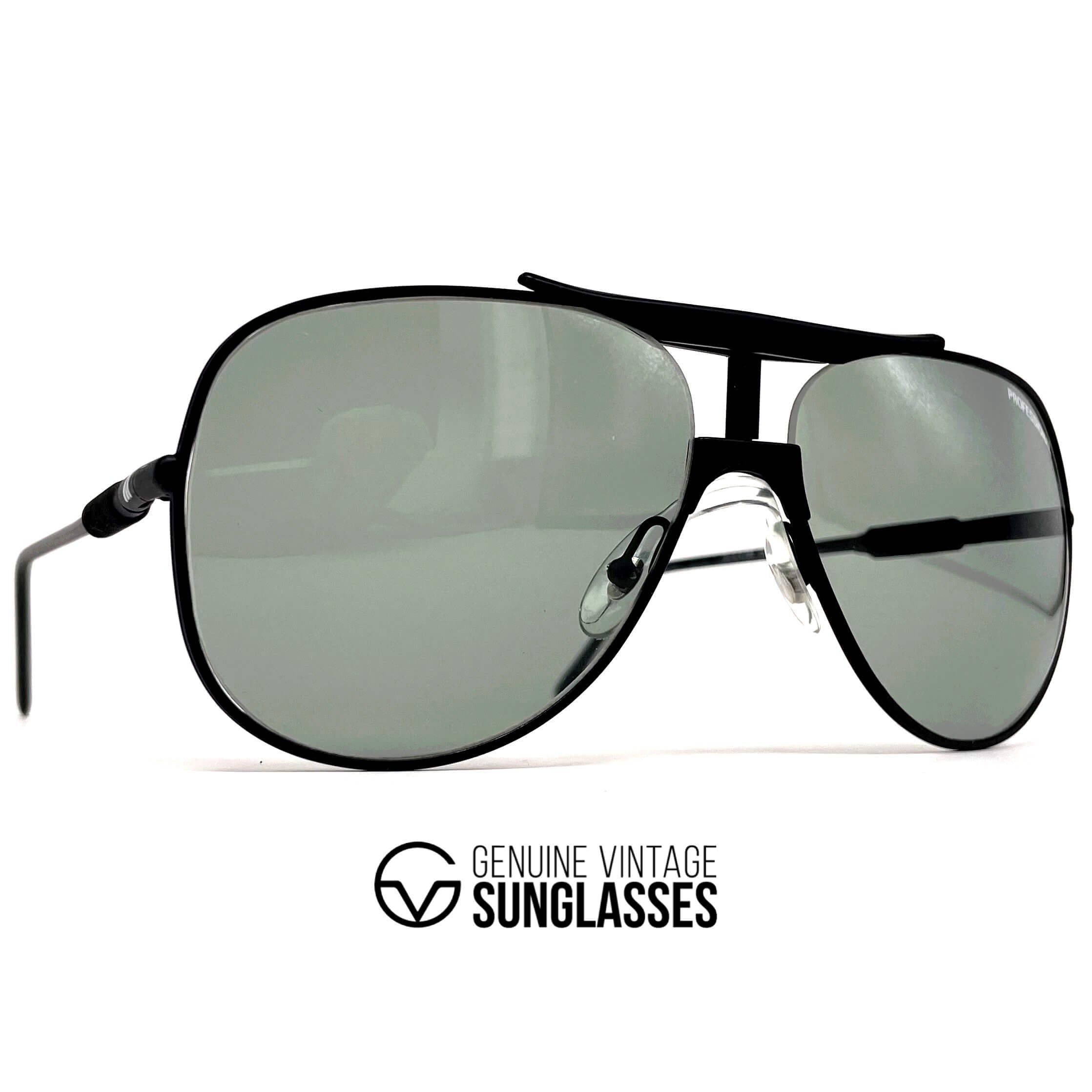 Vintage ALITALIA Professional 560 black aviator sunglasses