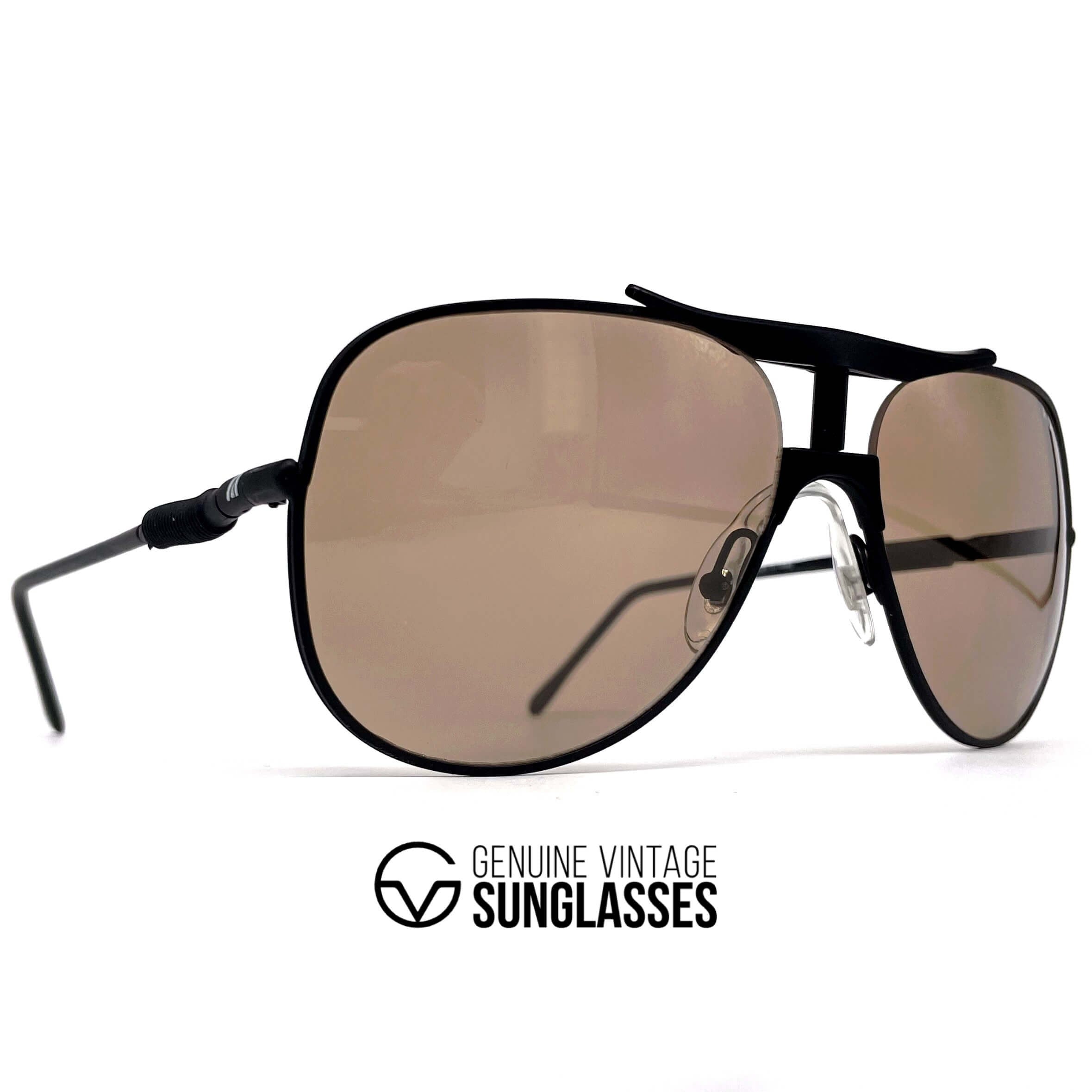 Vintage ALITALIA Professional 560 black aviator sunglasses