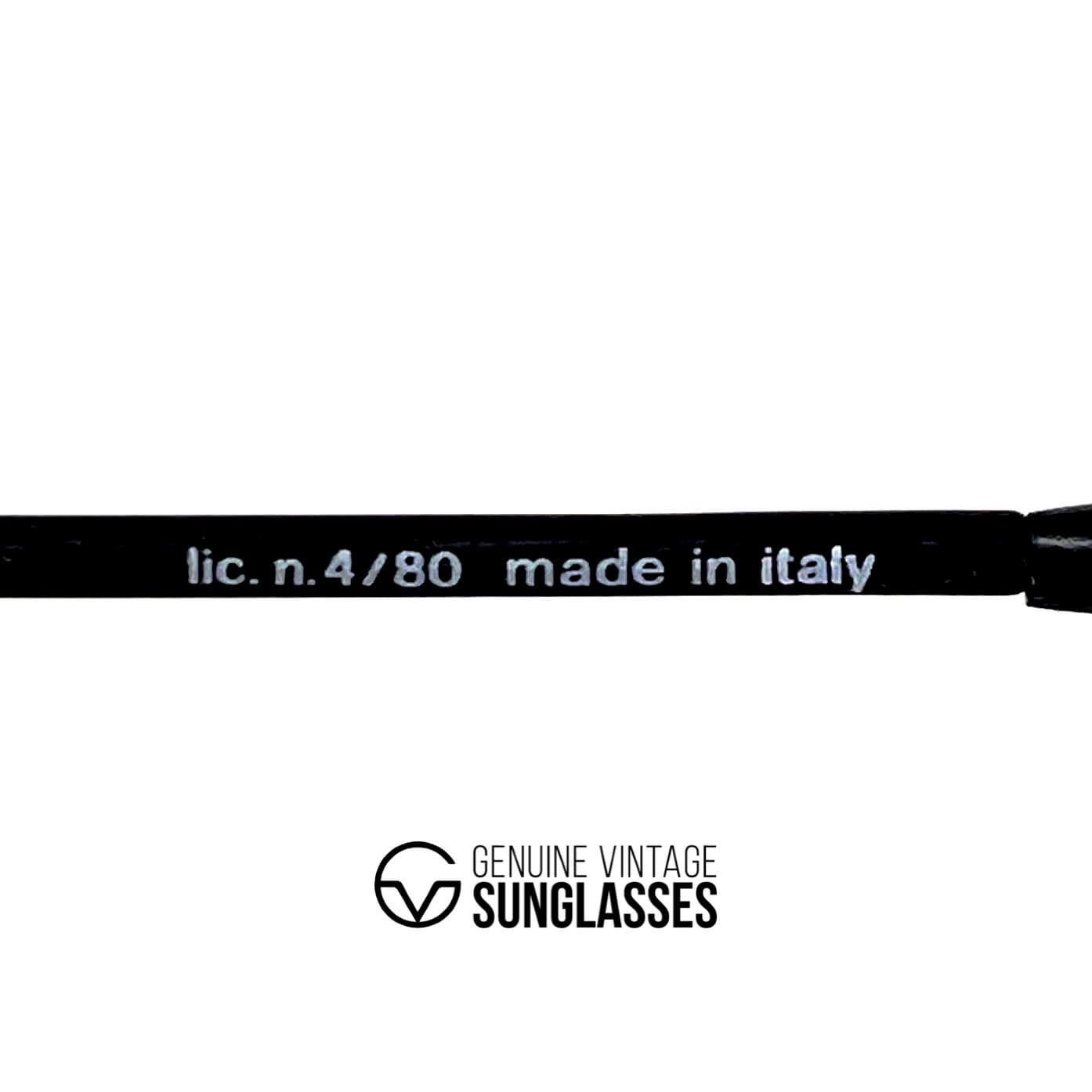 Vintage ALITALIA Professional 560 black aviator sunglasses