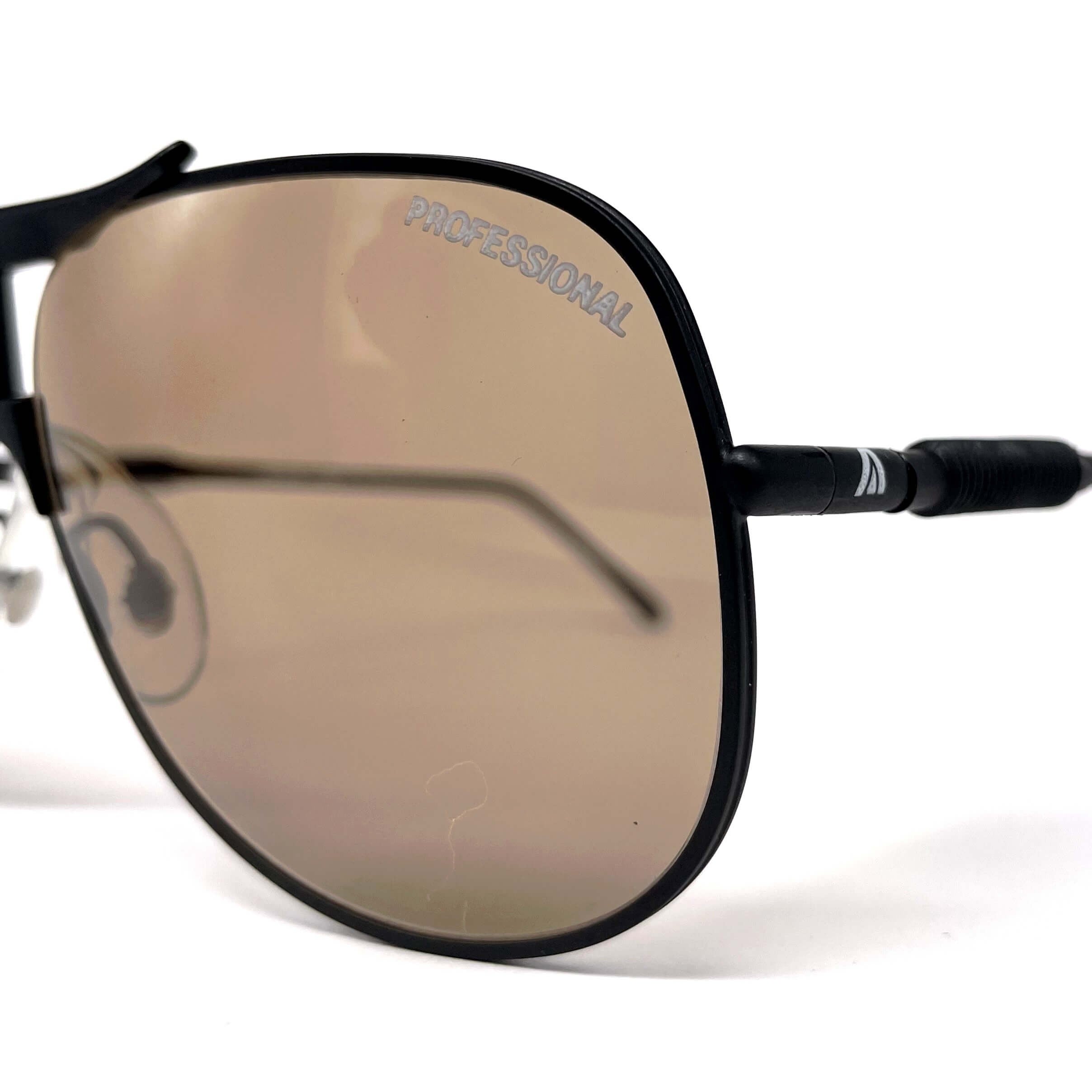 Vintage ALITALIA Professional 560 black aviator sunglasses