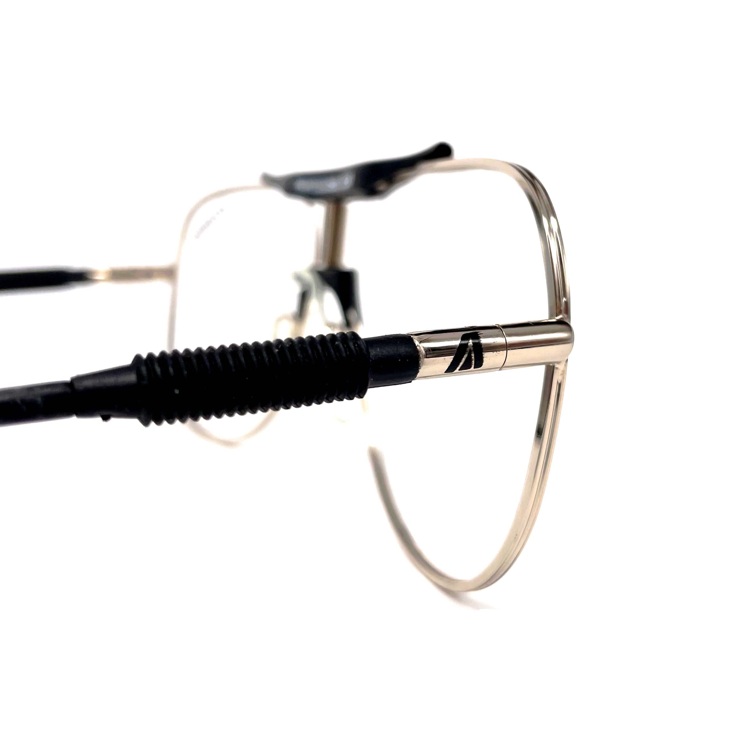Vintage ALITALIA Professional 560 gold aviator glasses frames