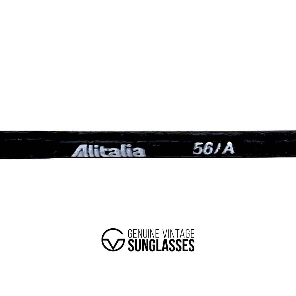 Vintage ALITALIA Professional 560 gold aviator glasses frames